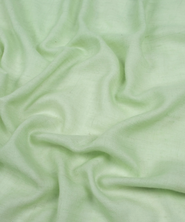 Pixie Green Solid Pashmina - Image 2